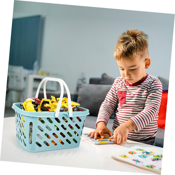 NUOBESTY Einkaufskorb Spielzeug Mini-Einkaufskorb Mit Griffen Aufbewahrungskorb Ostereier Körbe Küch