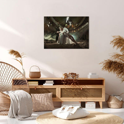 ARTTOR Bilder auf Leinwand Engel Frau Theater Oper Leinwandbild 70x50cm Wandbilder Dekoration Wohnzi