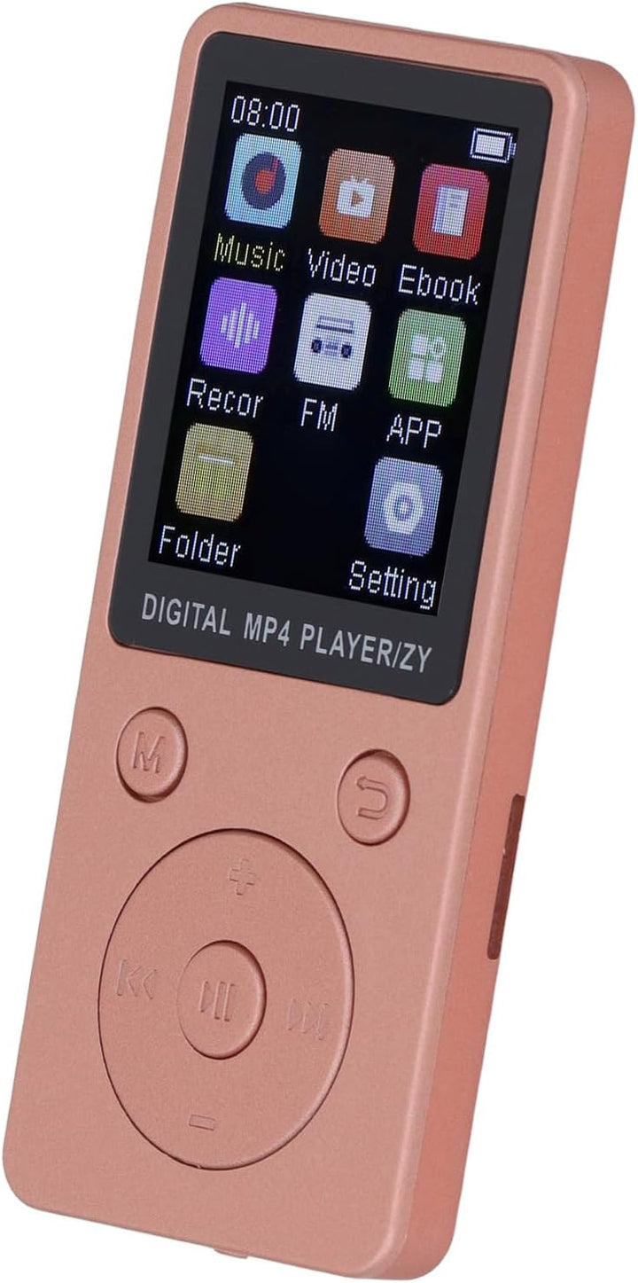 MP3-Player mit Bluetooth, HiFi-Sound, 1,8-Zoll-Bildschirm, Tragbarer Musik-Player mit Kopfhörern, Ra
