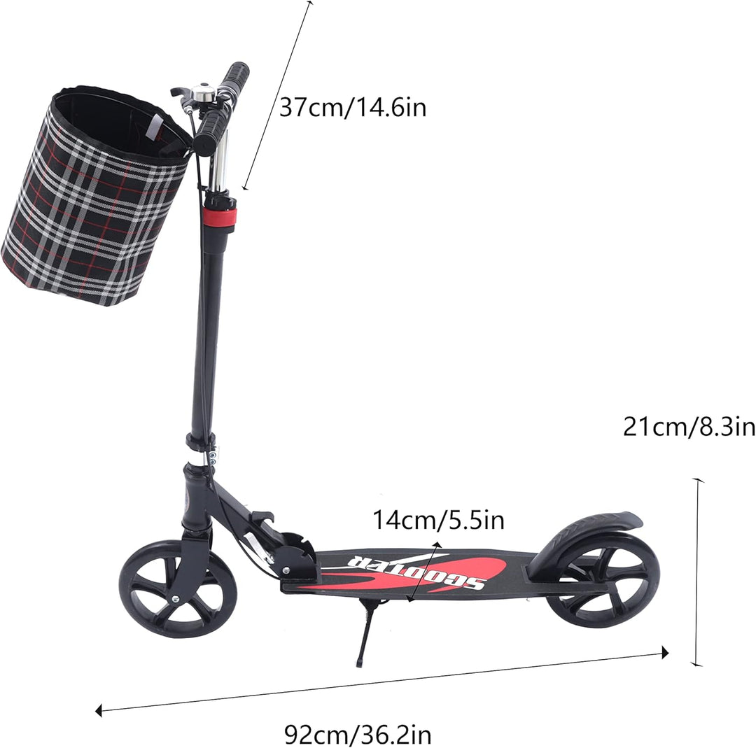 Faltbarer Roller für Erwachsene und Kinder, komfortabler Roller bis zu 150 kg, höhenverstellbarer Tr