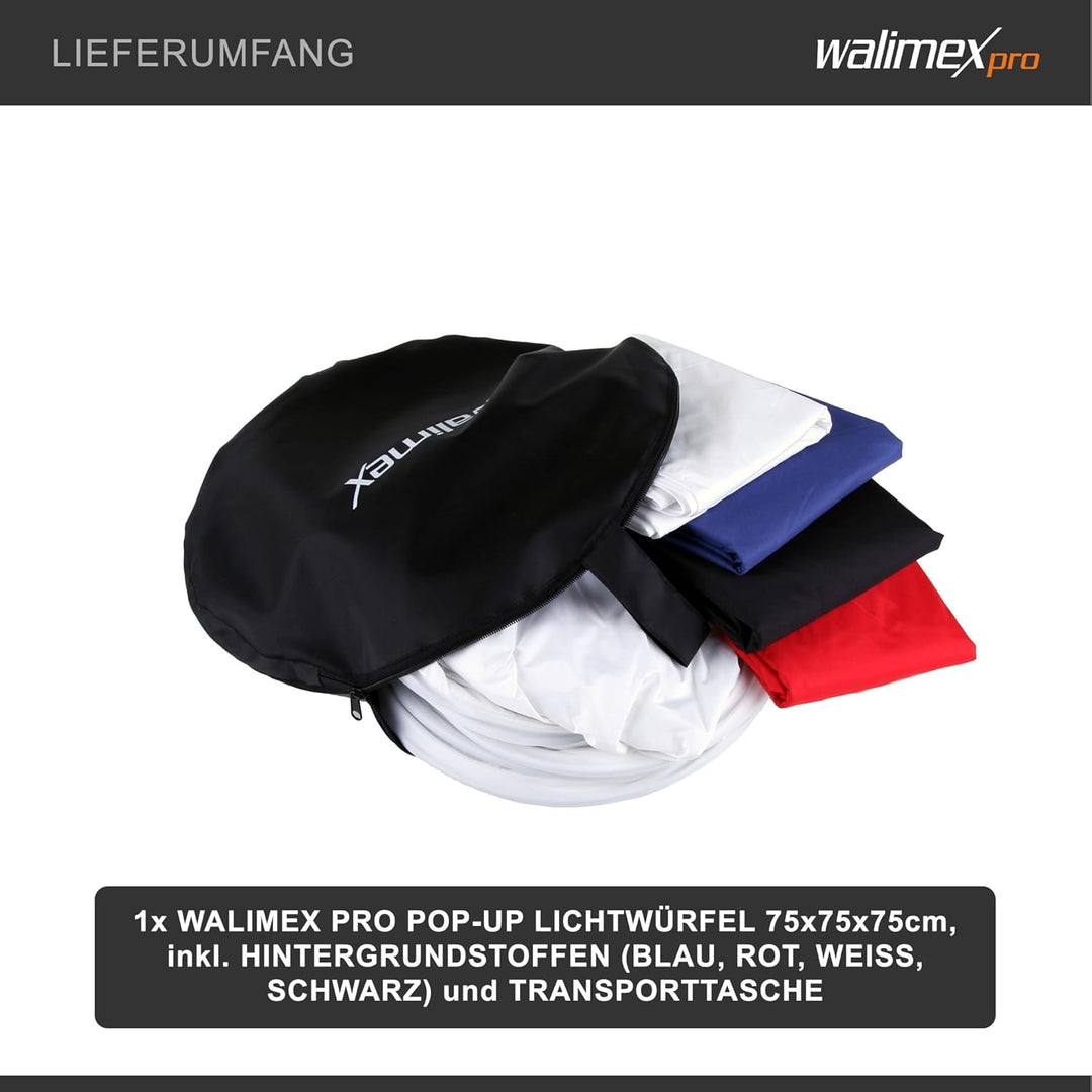 Walimex Pro Pop-Up Lichtwürfel (75x75x75