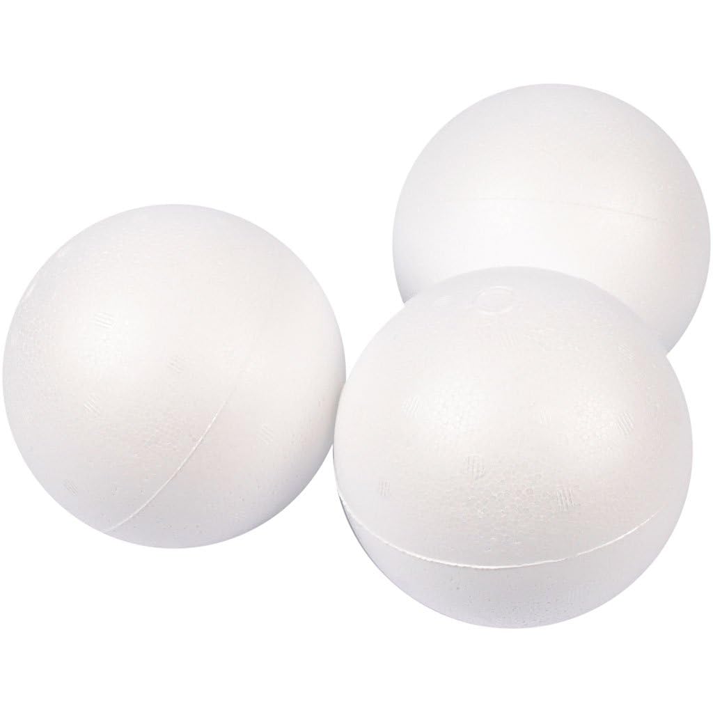 Creativ Styroporkugeln, D: 10 cm, Weiss (25 Stück)