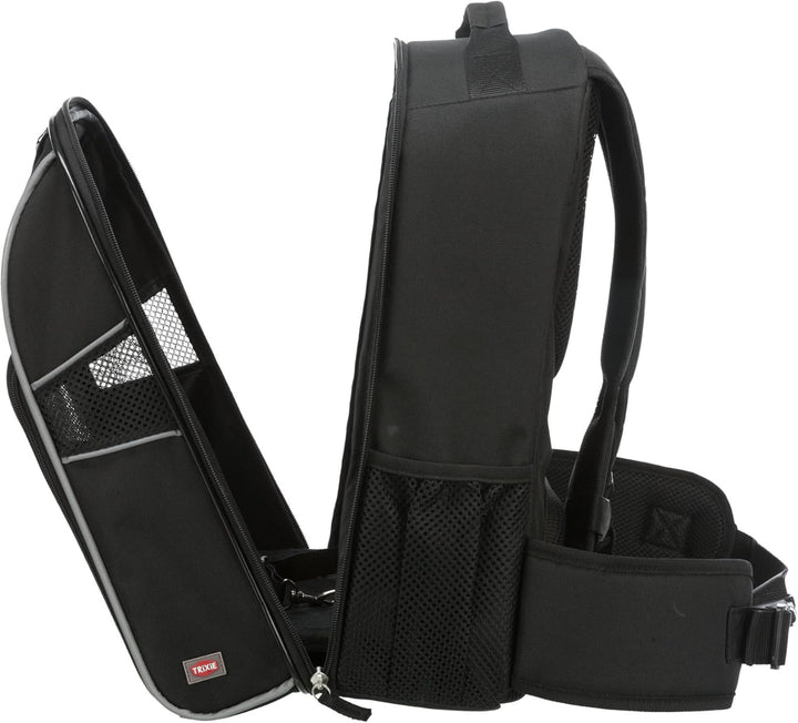 Trixie William Rucksack Tragerucksack für Haustier 33 × 43 × 23 cm schwarz, 33 × 43 × 23 cm schwarz