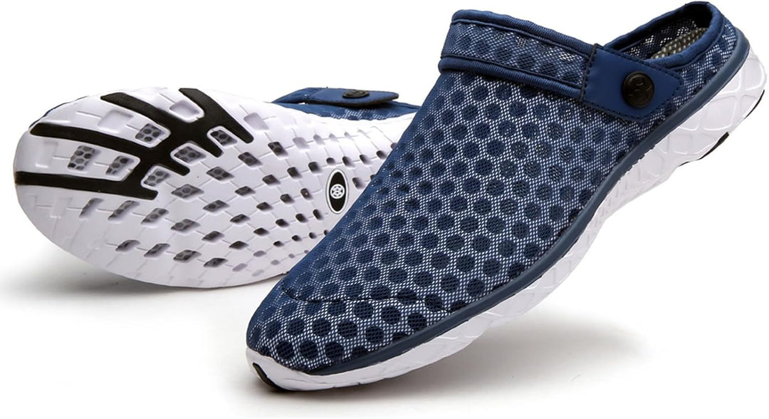 Unisex Clogs Hausschuhe Atmungsaktiv Mesh Pantoletten Sommer Beach Freizeit Schuhe rutschfest Weiche