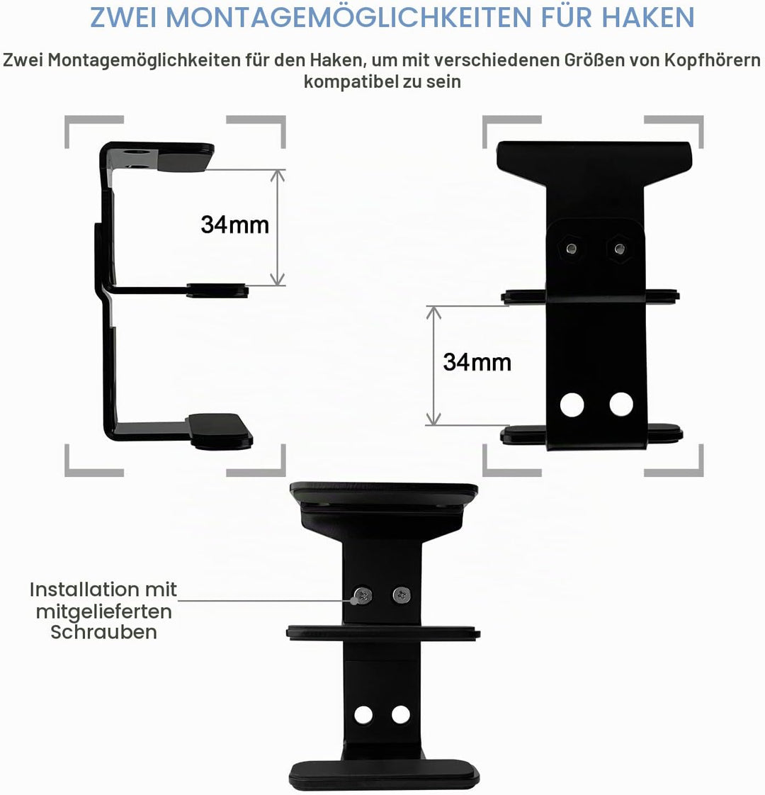 JEMACHE Aluminium 2-Lagige Untertisch Halterung Regal Halter Ständer für Laptop, MacBook Air/Pro mit