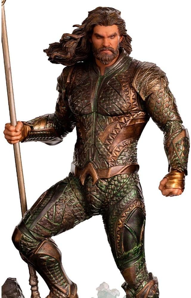 Iron Studios DCCJLE57321-10 Zack Snyder Justice League Aquaman 1/10 Army Figur Art Scale, Statuen, B