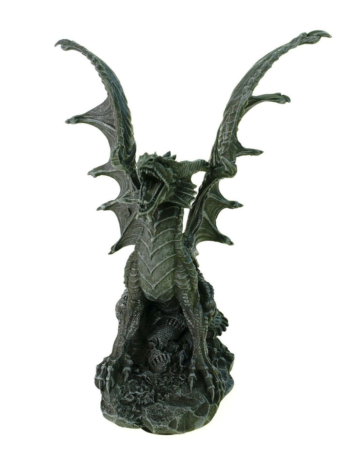 VOGLER Joh. Vogler GmbH Drache Roar mit erhobenen Schwingen 25 cm Dragon Figur Gothic