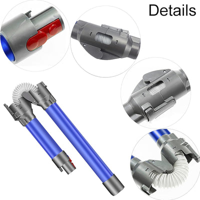 Italdos Teleskop-Schlauch, zusammenklappbar, kompatibel mit Dyson V8 V10 V11 V7 V15, Aluminiumrohr,