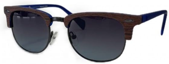 41 EYEWEAR FORTY ONE FO 35042 13 47, Kinder-Sonnenbrille, Rahmen aus Holz, graue Gläser.