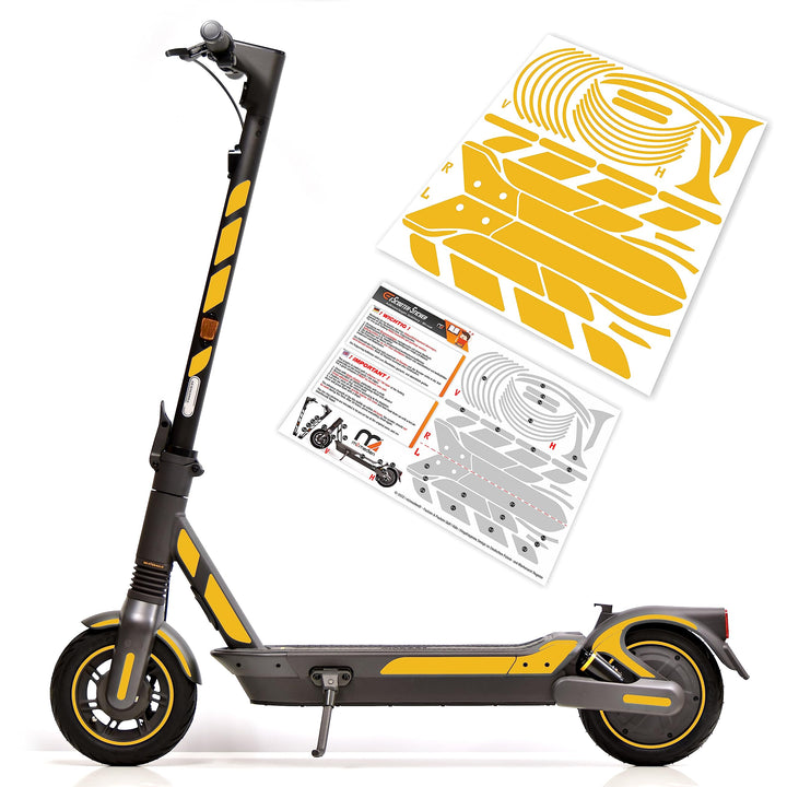 m2medien Aufkleber-Set/Sticker Set geeignet für Segway Ninebot MAX G2D E-Scooter - 46-teilig auf 35x