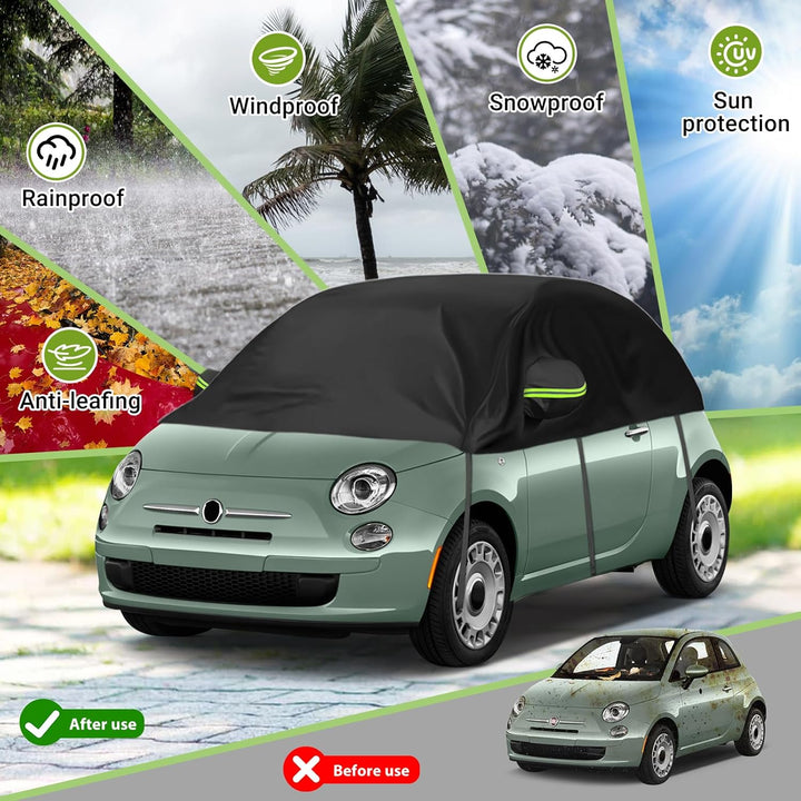 Autoabdeckung Ersatz für FIAT 500 VW Up Toyota Aygo Kia Picanto Citroen C1, Universelle Sonnenfest H
