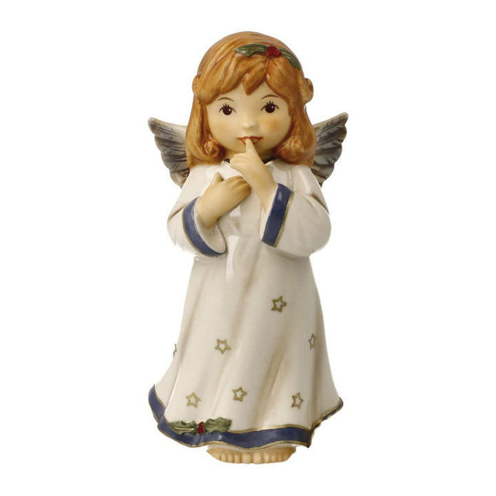 Goebel Weihnachtsdekoration Engelsfigur aus Porzellan hergestellt, Masse: 11 cm x 5.5 cm x 5 cm, 41-