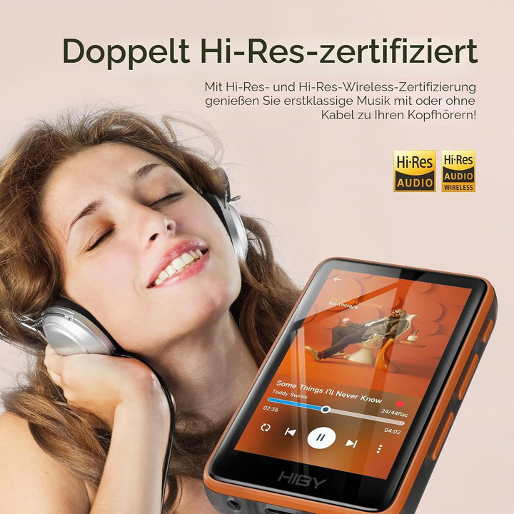 HiBy R1 HiFi MP3 Player mit Bluetooth 5.1 Tidal Qobuz DSD 256 Native Lossless Music Player mit Touch