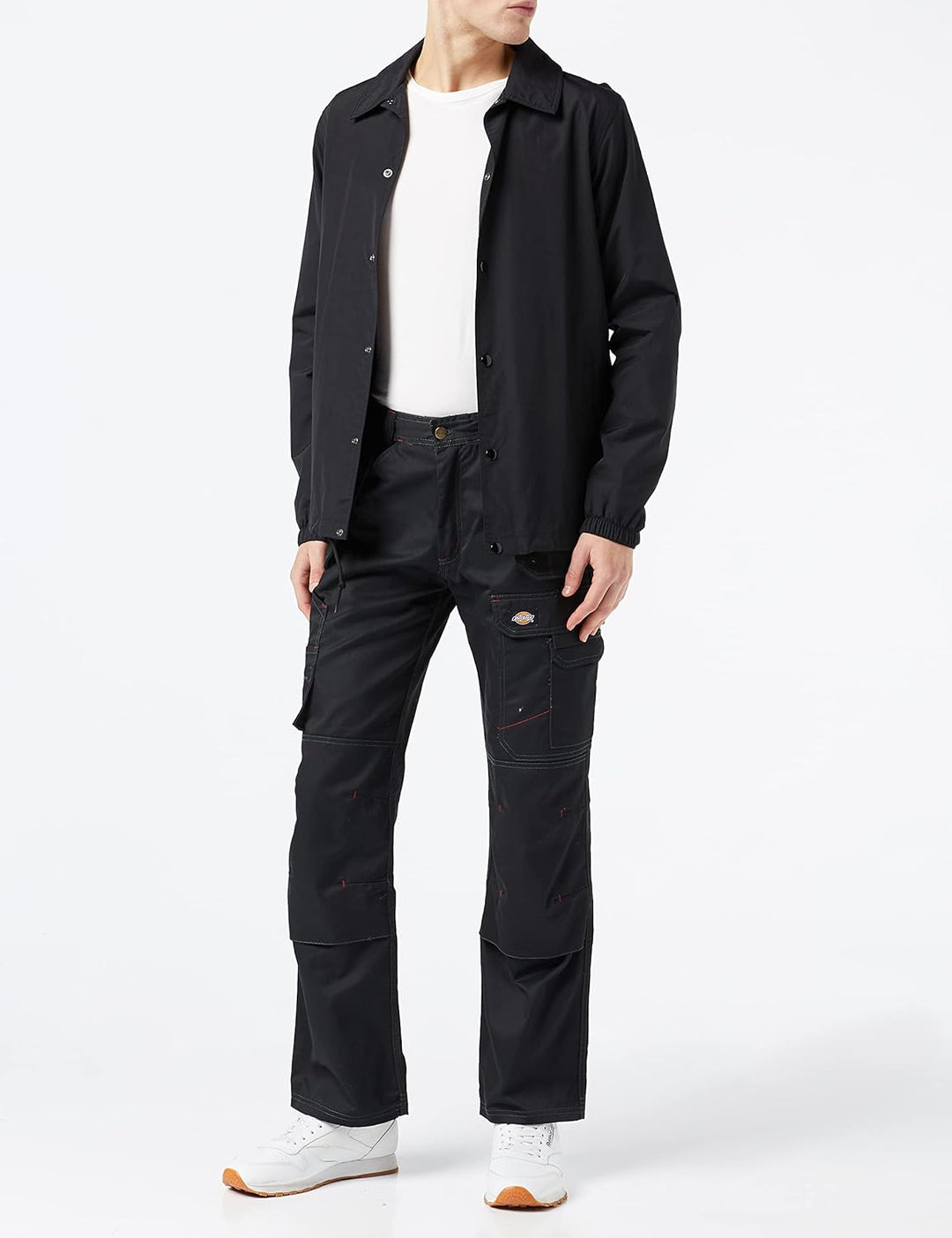 Dickies - Trousers for Men, Redhawk Pro Pants, Regular Fit, Black, 26W Schwarz 26W / 32L, Schwarz 26