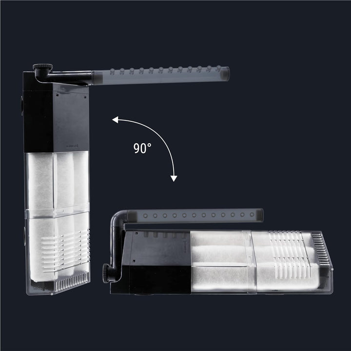 Dennerle Nano Eckfilter XXL | Filter für Aquarien bis 90 Liter | Leistungsstark, leise & kompakt Cor