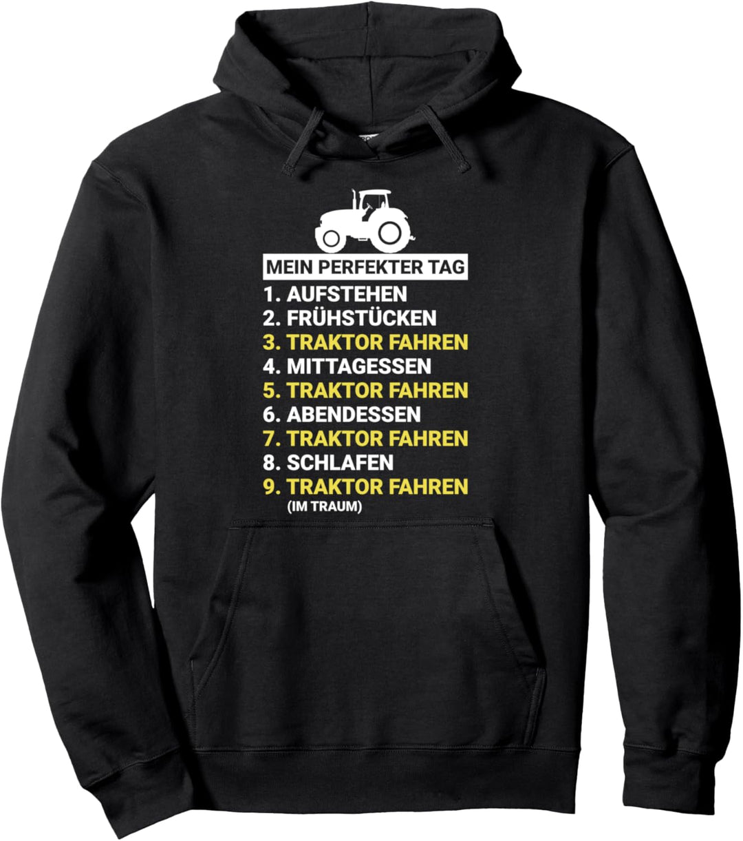 LANDWIRT Traktor Fahren Mein Perfekter Tag für Bauer Pullover Hoodie