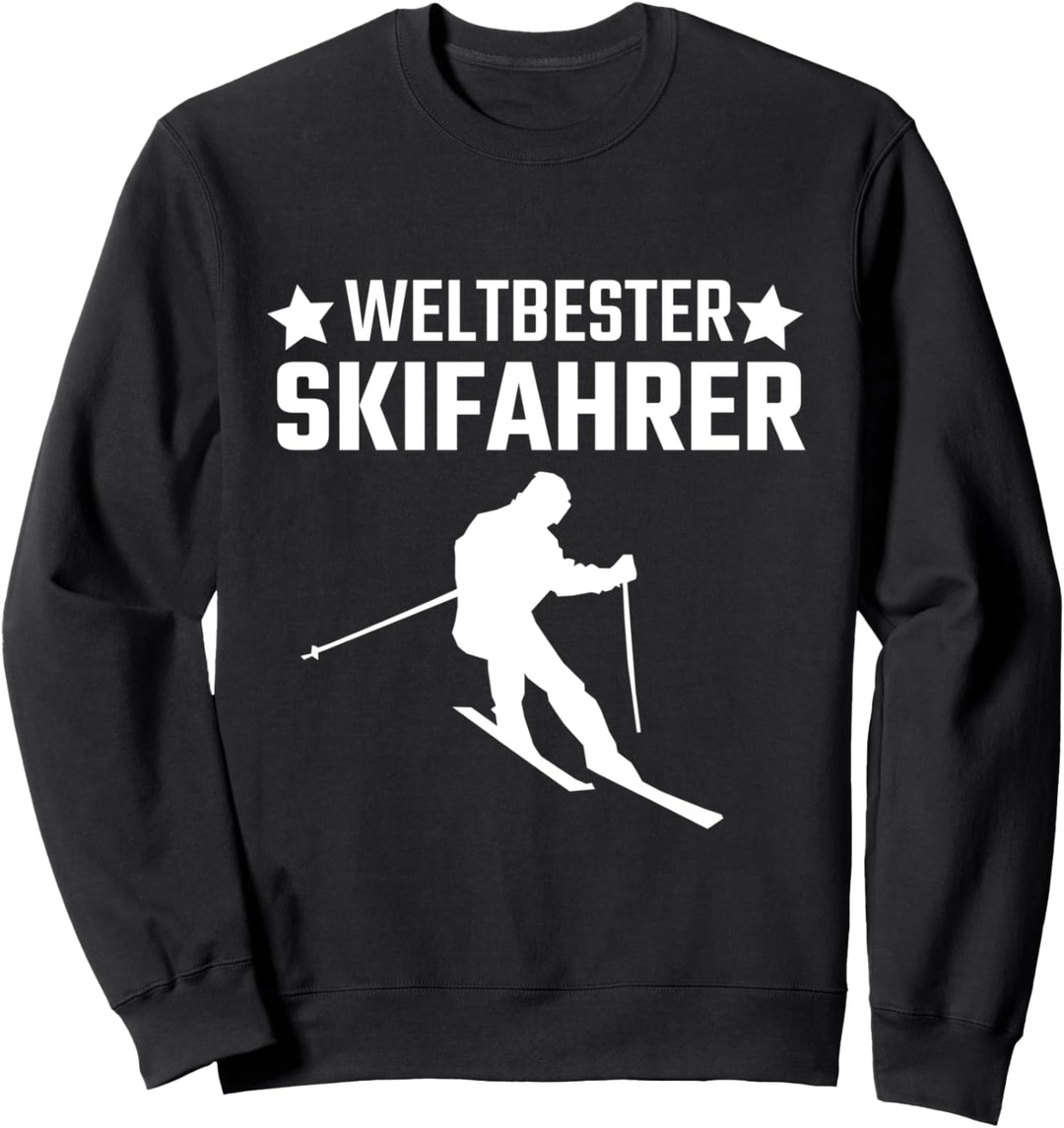 Skifahren Heartbeat Skifahrer Geschenk Sweatshirt