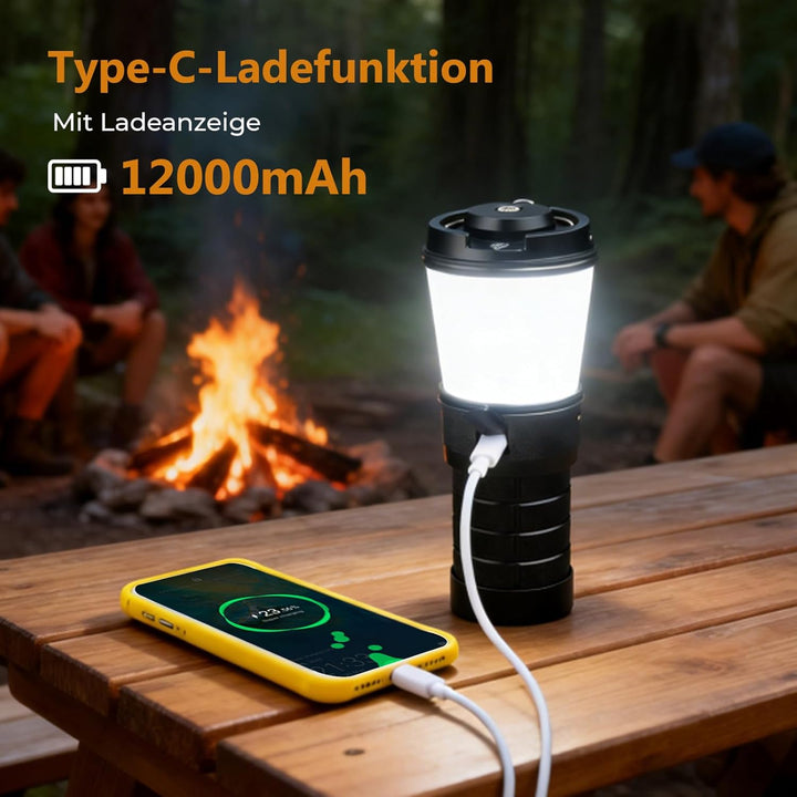 LeD Laterne 800 Lumen, Sofirn LT1 Wiederaufladbare Taschenlampe Laterne Campinglicht mit 8x Samsung