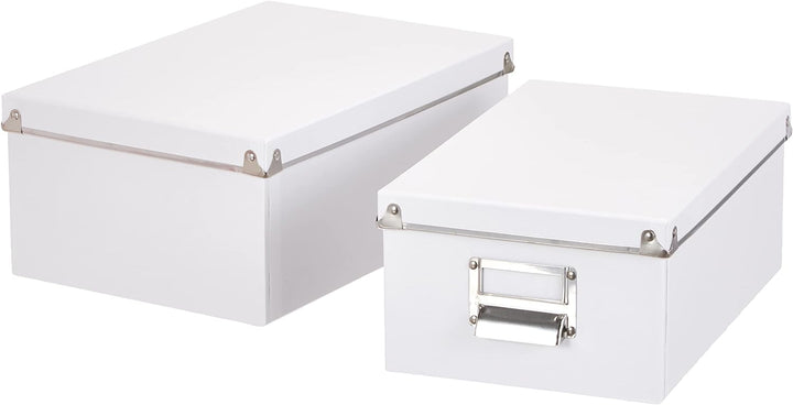 Zeller 17951 Boxen-Set, 5-tlg., Pappe, weiss, 1 - Pack, Weiss