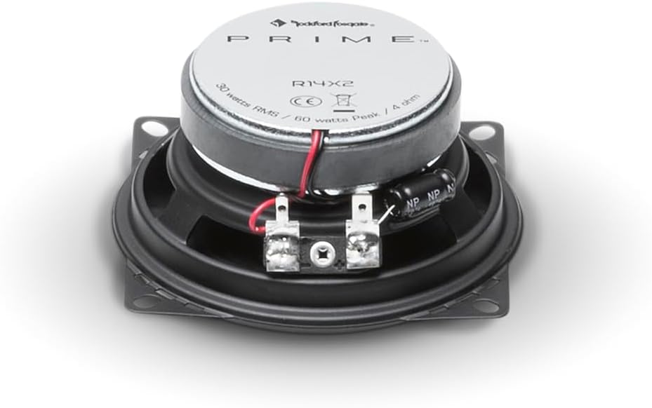 Rockford Fosgate R14X2 Prime 4-Inch Full Range Coaxial Speaker - Set of 2, 4-Inch