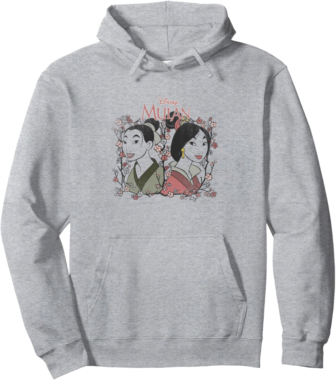 Disney Mulan Reflection Floral Portrait Pullover Hoodie