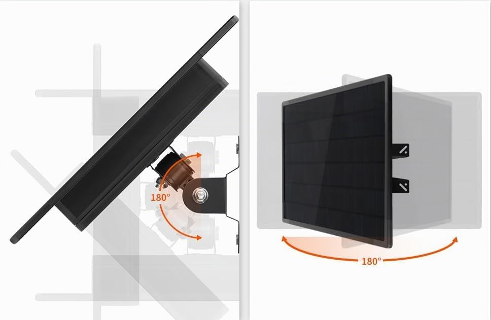 Solarpanel 5W mit Integrierten und Austauschbaren Lithium Akku 6V 6000 mAh, Laderegler und Spannungs