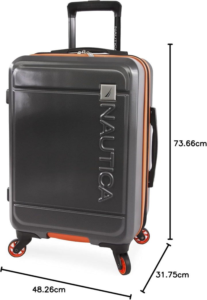 Nautica Roadie Hartschalengepäck-Set, 3-teilig Grau / Orange, Grau / Orange