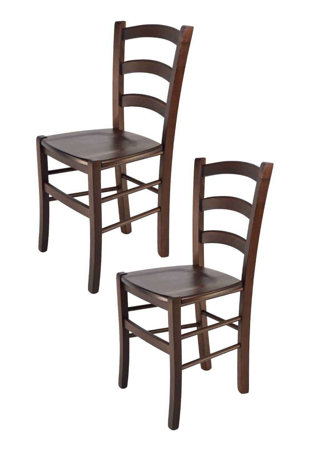t m c s Tommychairs - 2er Set Stühle Venice für Küche und Esszimmer, robuste Struktur aus lackiertem