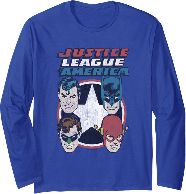 Justice League 4 Stars Langarmshirt