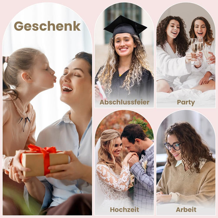 ELEHOT-Store Lockenstab 5 in 1, Multifunktionales Lockenstab Set mit Verschiedenen Aufsätzen 9-32mm,