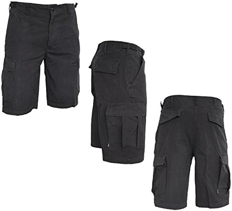 Mil-Tec Herren Ripstop Hemd S Schwarz, S Schwarz