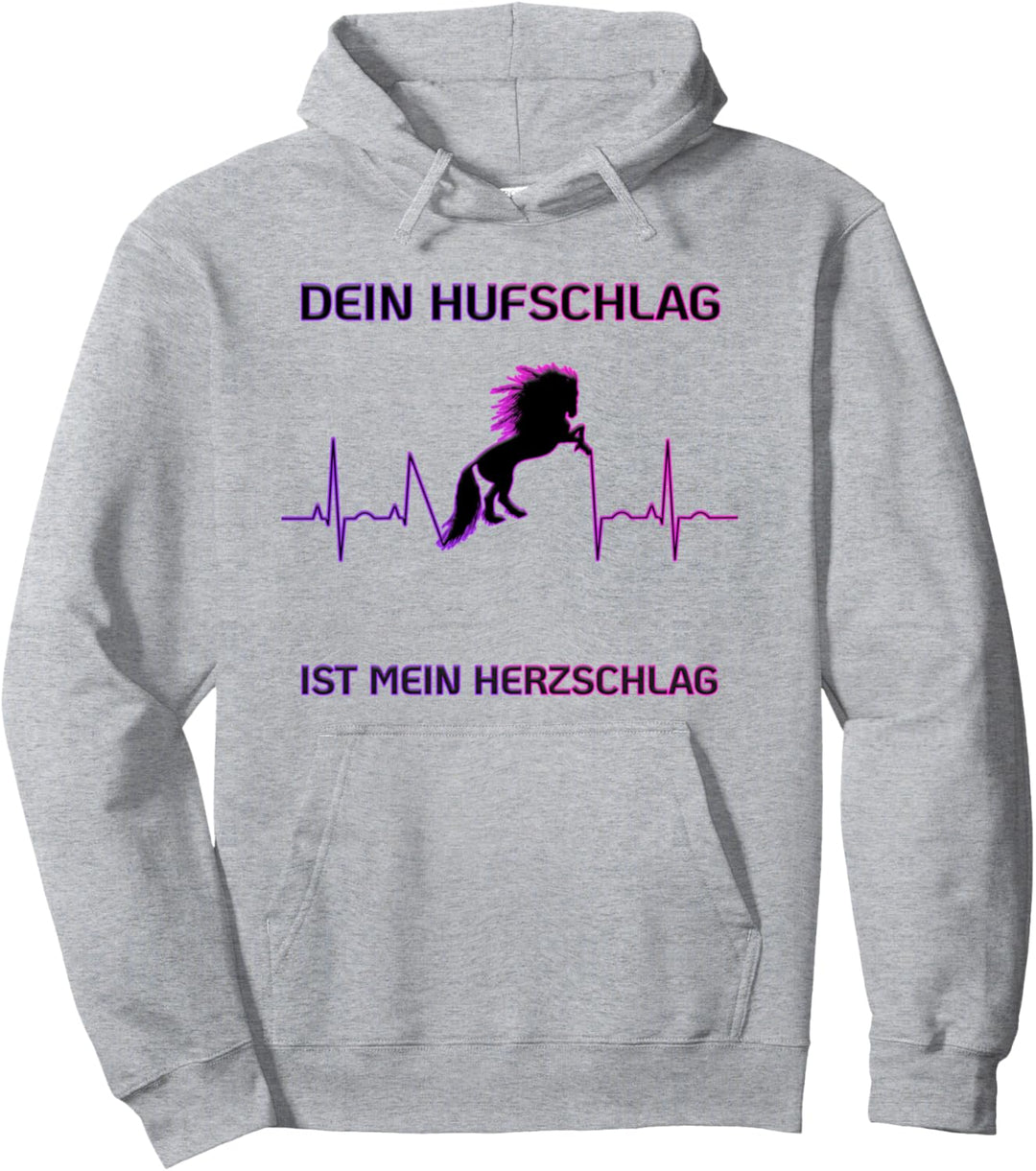 Dein Hufschlag ist mein Herzschlag Pferde für Mädchen Pullover Hoodie