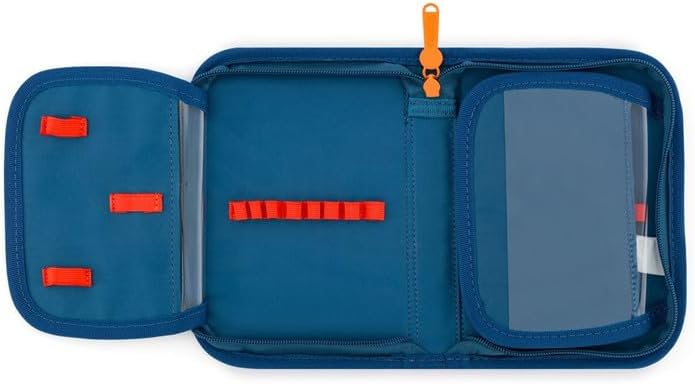 Schulranzen 8 TLG Ergonomische Schulrucksack Set Sportbeutel Federmappe Kunstponcho Trinkflasche Sna