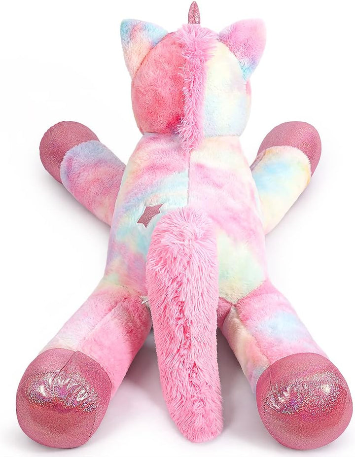 Yeqivo Riesen Einhorn Spielzeug Plüsch Grosses Regenbogen Lila Einhorn Kuscheltier Schöne Einhorn Ge