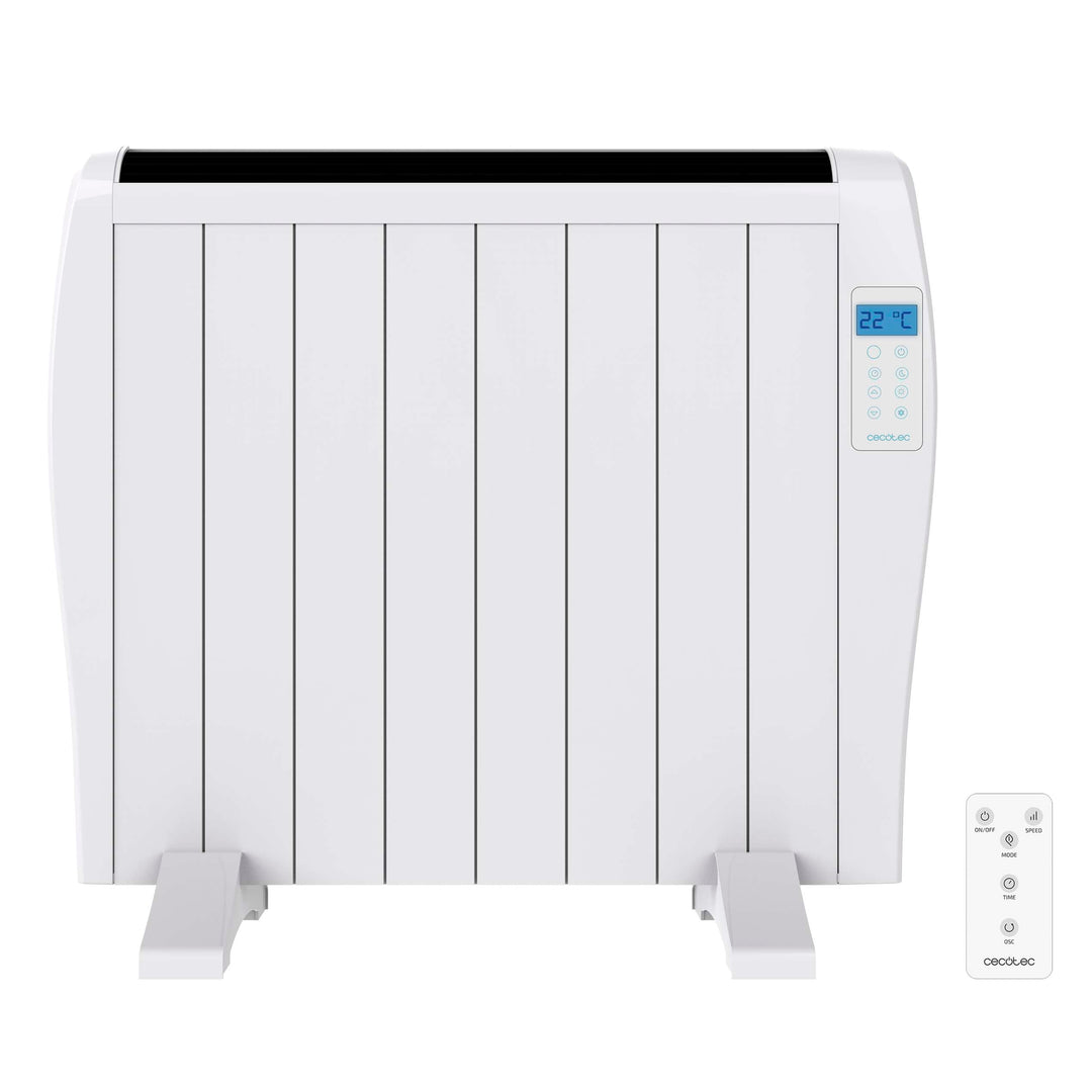 Cecotec Flachheizkörper mit Fernbedienung ReadyWarm 1800 Thermal. 1200 W, 8 Elemente aus Aluminium,