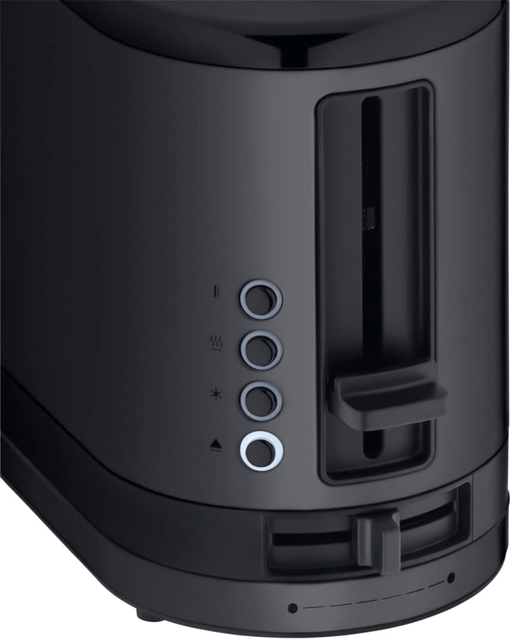 WMF KÜCHENminis Langschlitztoaster, Deep Black Design, 2-Scheiben-Toaster, Kompakt, Für 2 XXL-Toasts