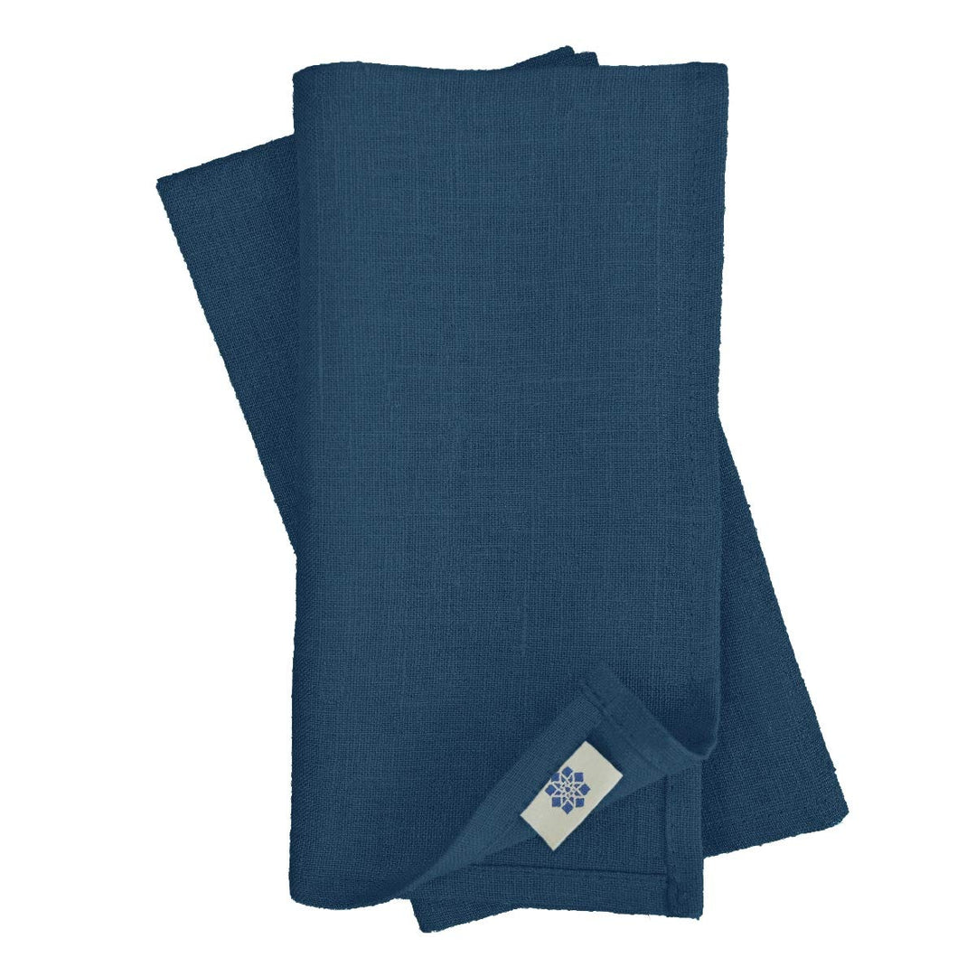 Linen &amp; Cotton Hochwertige 4 x Stoffservietten/Servietten Stoff/Leinenservietten Hygge -100% Leinen,