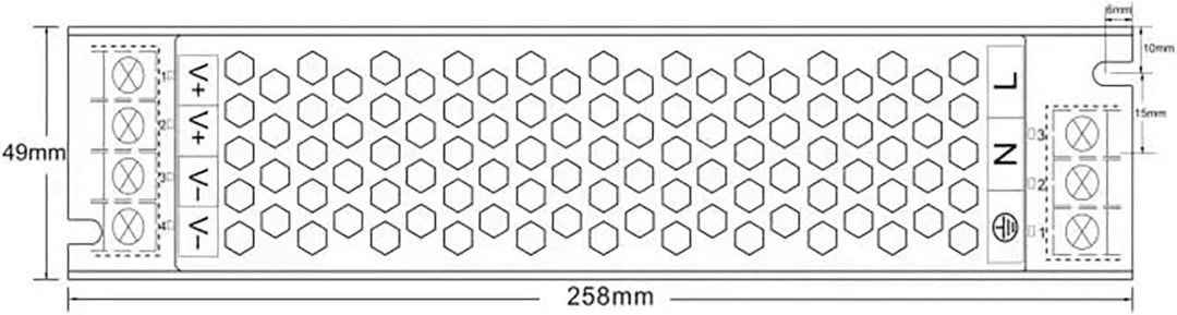 24V LED Trafo dimmbar - 60 bis 200 Watt IP67-24 Volt DC - TRIAC &amp; 0/1-10V - kein Flimmern, kein Raus