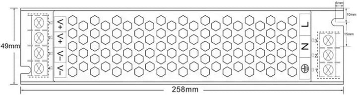 24V LED Trafo dimmbar - 60 bis 200 Watt IP67-24 Volt DC - TRIAC &amp; 0/1-10V - kein Flimmern, kein Raus