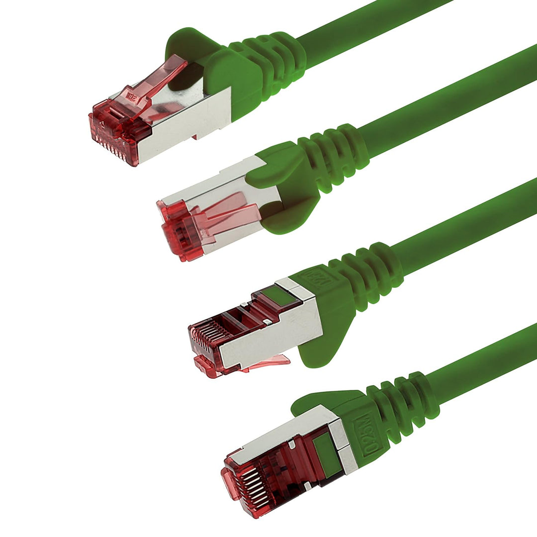 1aTTack.de - 10x 10m CAT6 Patchkabel S/FTP PIMF Schirmung CAT.6 RJ45 Netzwerkkabel Ethernetkabel DSL