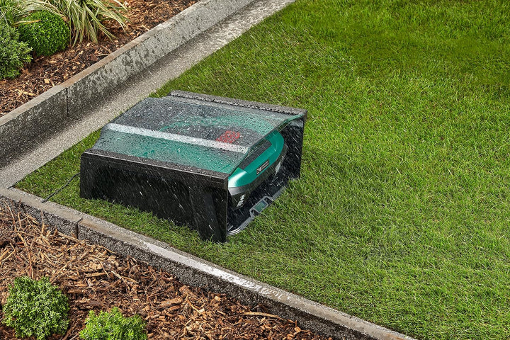 Bosch Garage für Mähroboter Indego 350 / 400 (Grösse: 275 x 500 x 510 mm, im Karton) Garage für Inde
