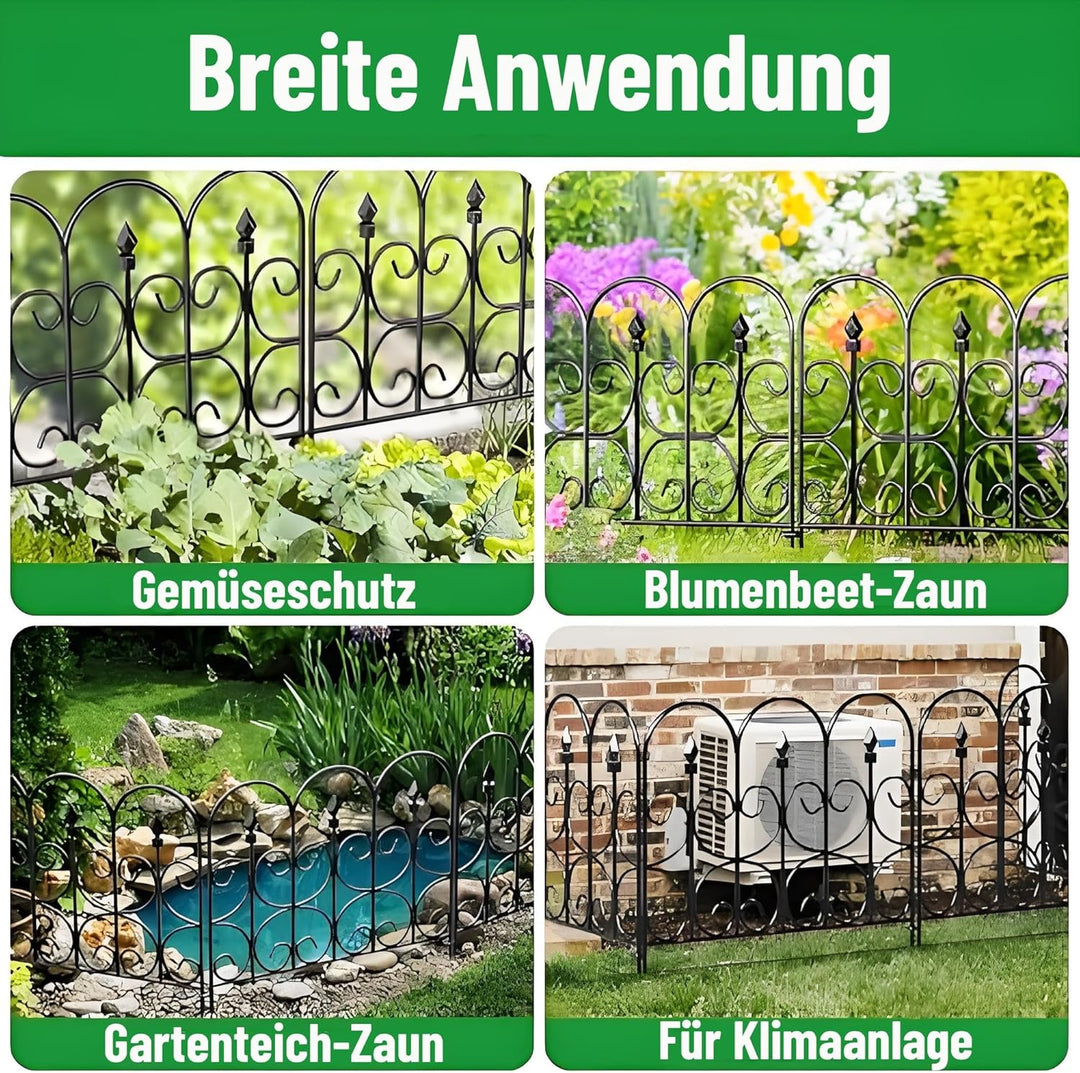 Amagabeli Garden Home 81CM X 61CM X 5 Stück Gartenzaun Metall Zaunelementen Gartenzäune Dekorative Z
