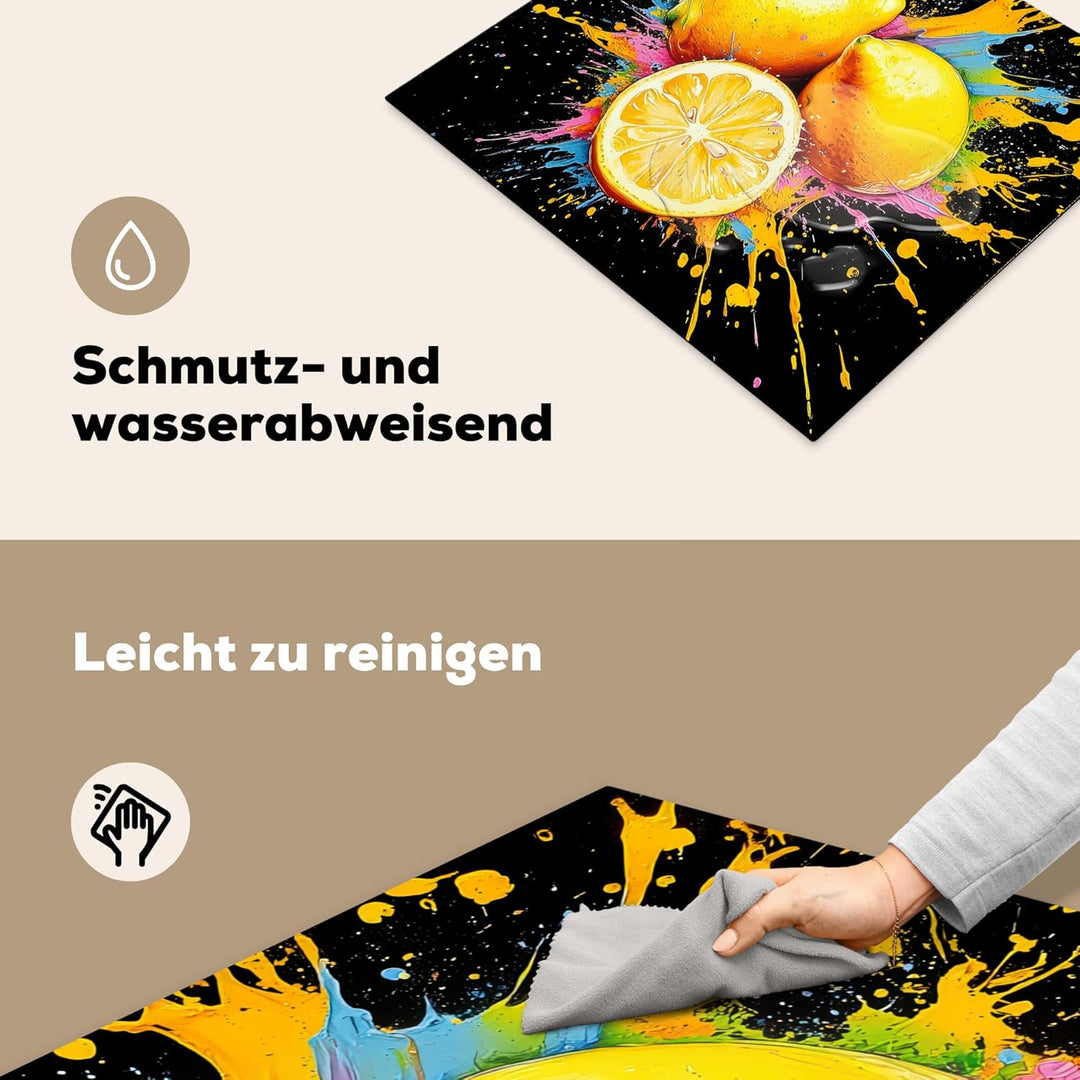 Herdabdeckplatte 59x52 cm Einteilig Induktionsmatte Küche Abdeckung Ceranfeld Herd Abdeckplatte Deko