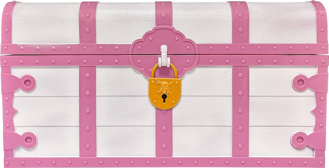 Teacher Created Resources TCR6055 Schatztruhe mit Schloss und Schlüssel, Rosa und Weiss