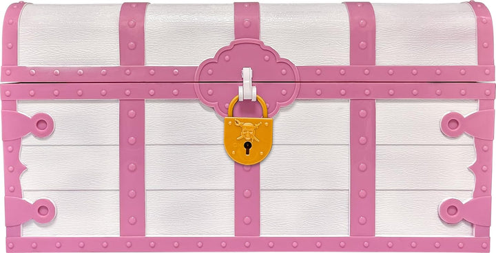Teacher Created Resources TCR6055 Schatztruhe mit Schloss und Schlüssel, Rosa und Weiss