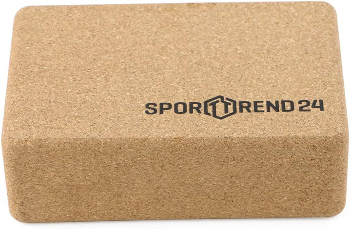Sporttrend 24® Yoga Wheel aus Kork + Yoga Block aus Kork