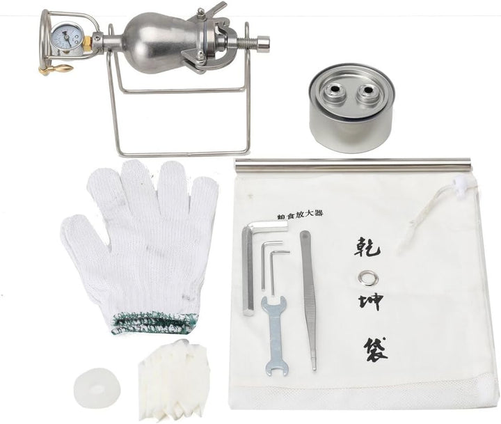 Chinesischer traditioneller Popcorn-Maker, Mini-Popcorn-Topf aus Edelstahl, Hand-Popcorn-Maschine, k