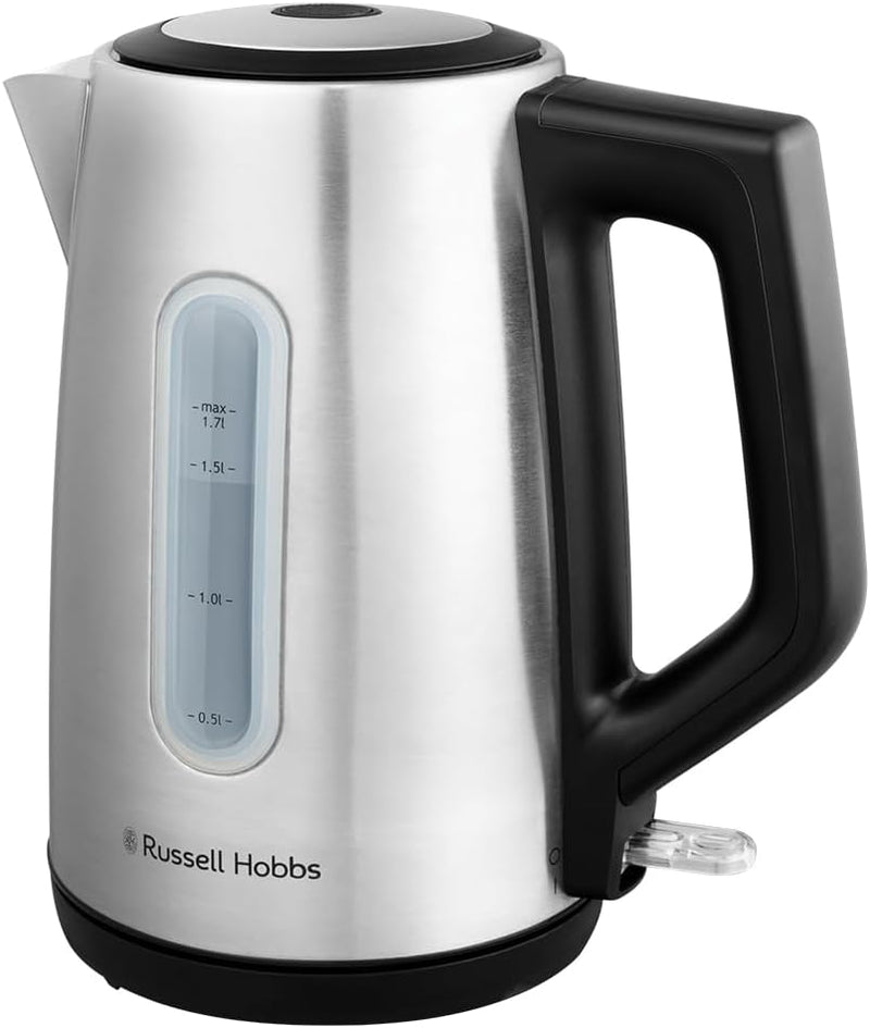 Russell Hobbs Wasserkocher (für heisses Wasser, Tee oder Kaffee, 1,7l Kapazität,Edelstahl,Perfect-Po