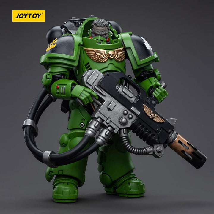 JOYTOY Warhammer 40K Salamanders Eradicators Brother T'Kren 1/18 Action Figur，Sammeln Und Zeigen Mod