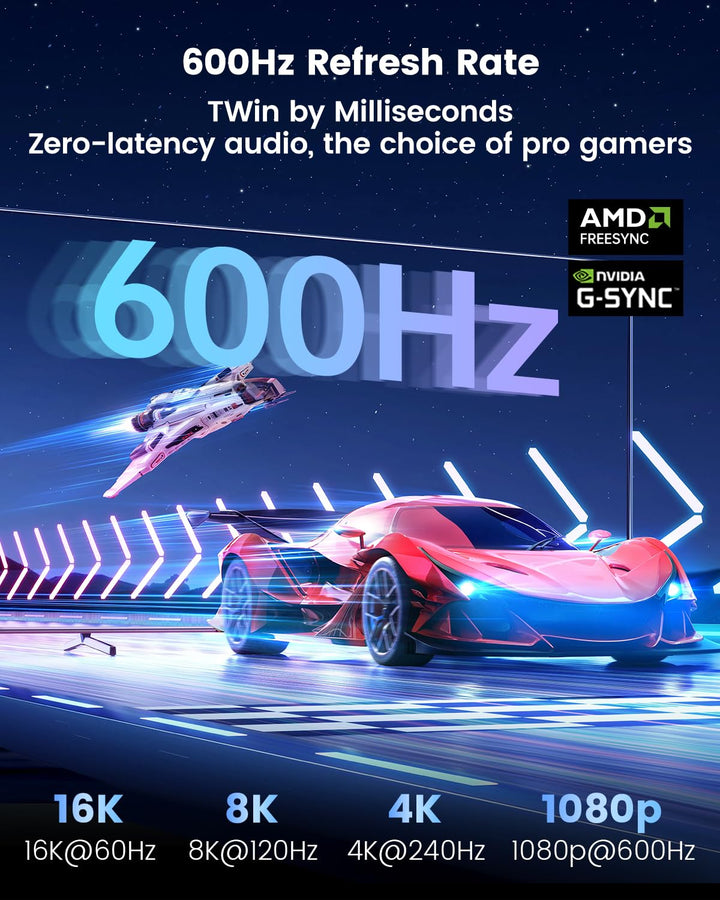 80Gbps DisplayPort Kabel 2.1 1M [VESA-Zertifiziert], 16K DP80 [16K@60Hz, 8K@240Hz, 4K@540Hz] DP 2.1
